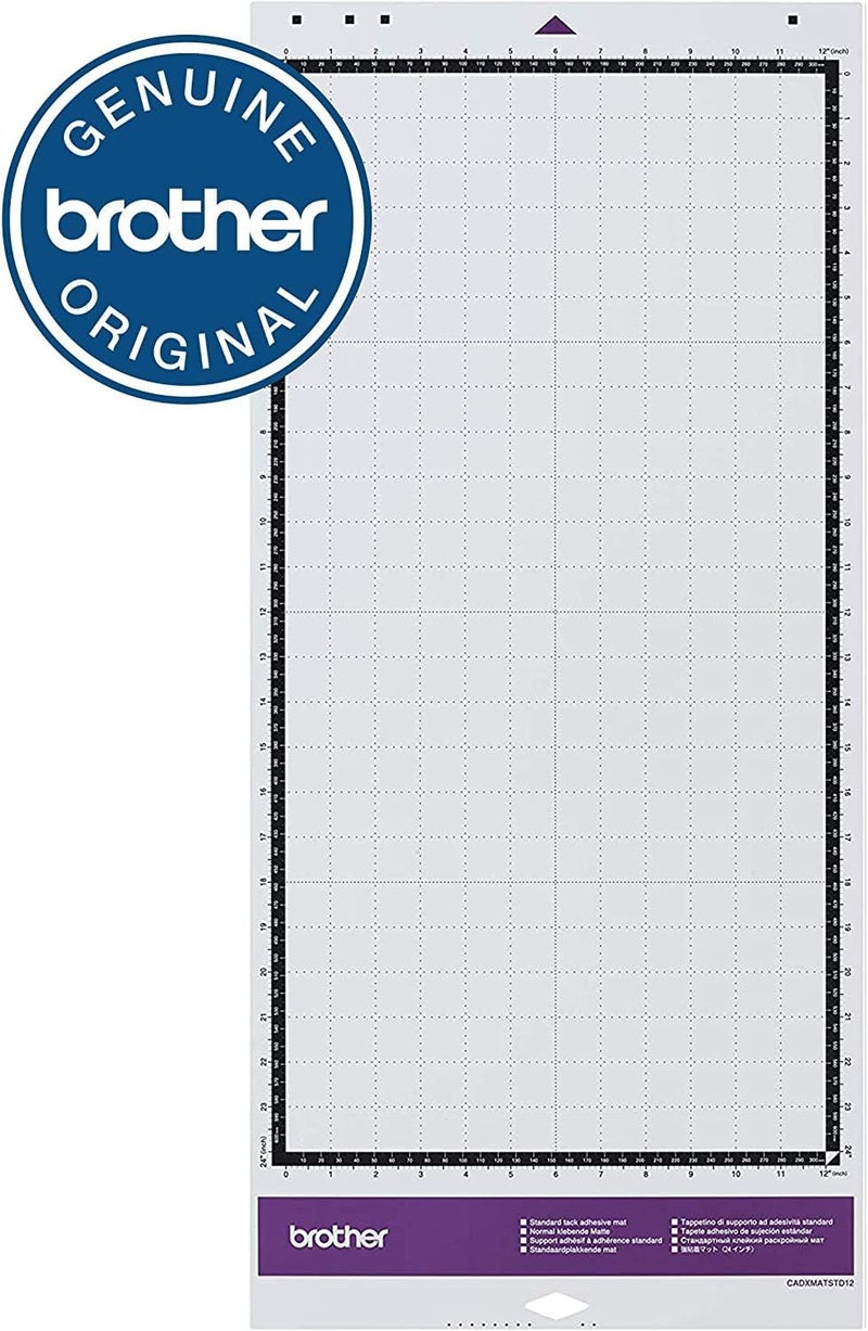 brother ScanNCut DX Standard Tack Adhesive Mat 2-Pack, 12" x 12" and 12" x 24", for Cardstock, Vinyl, Foam and More - Image 5